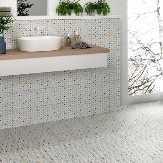 Summertime 8" x 8" Lyons Porcelain Matte Tile