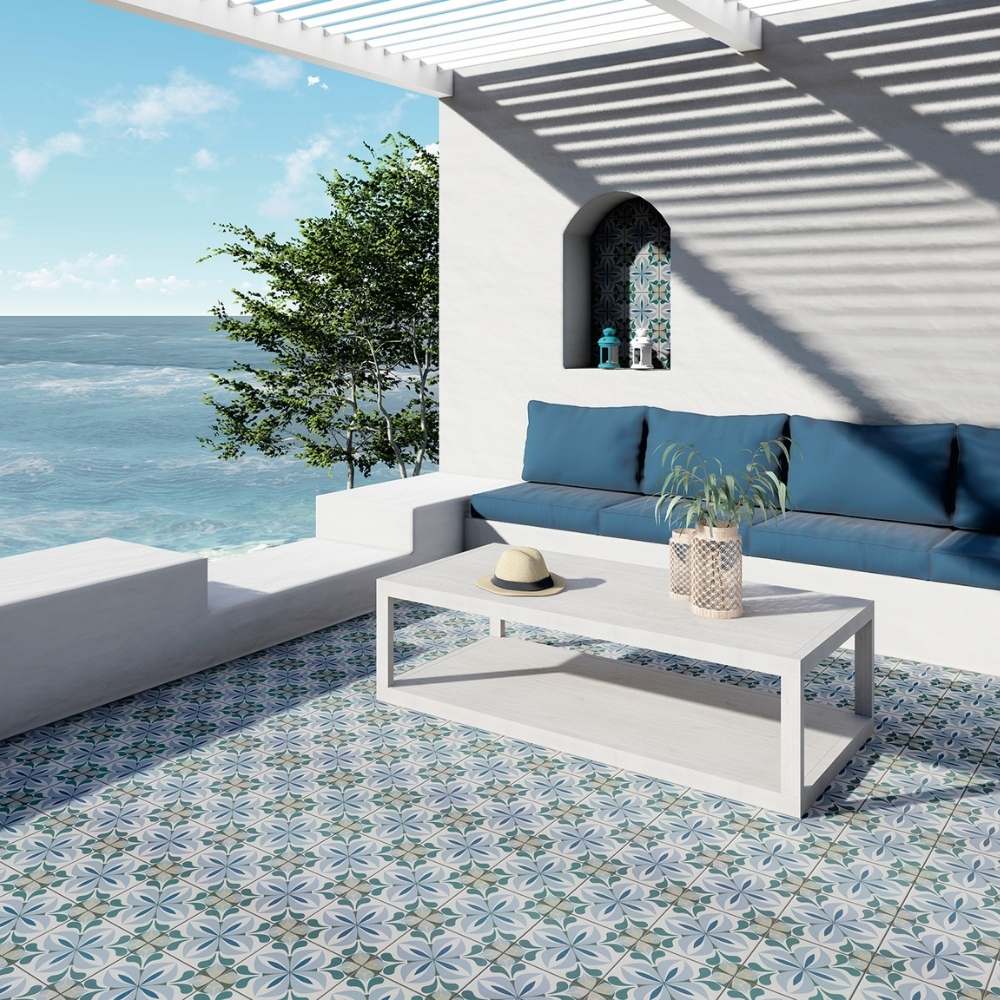 Summertime 8" x 8" Ruan Porcelain Matte Tile