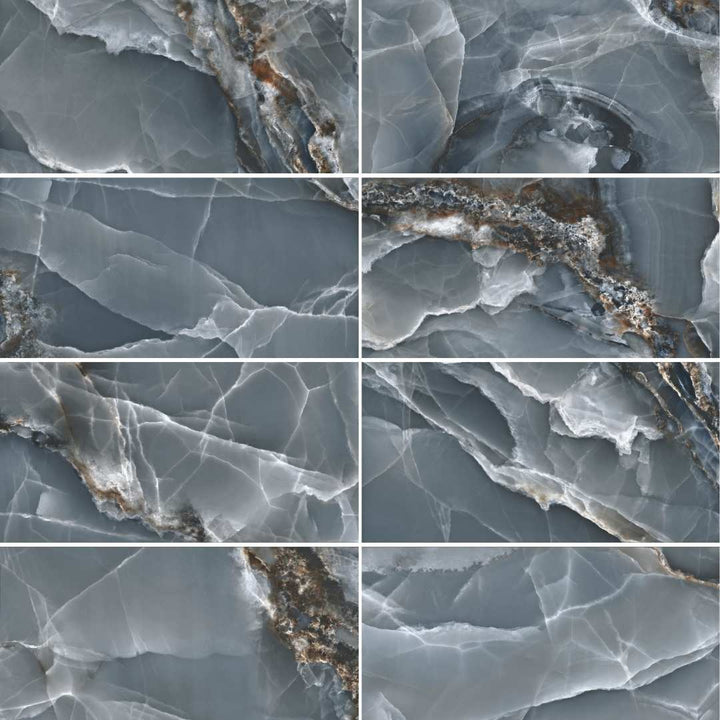 Riptide 24" x 48" Blue Porcelain Polished Tile