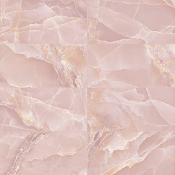 Riptide 24" x 48" Rose Porcelain Polished Tile