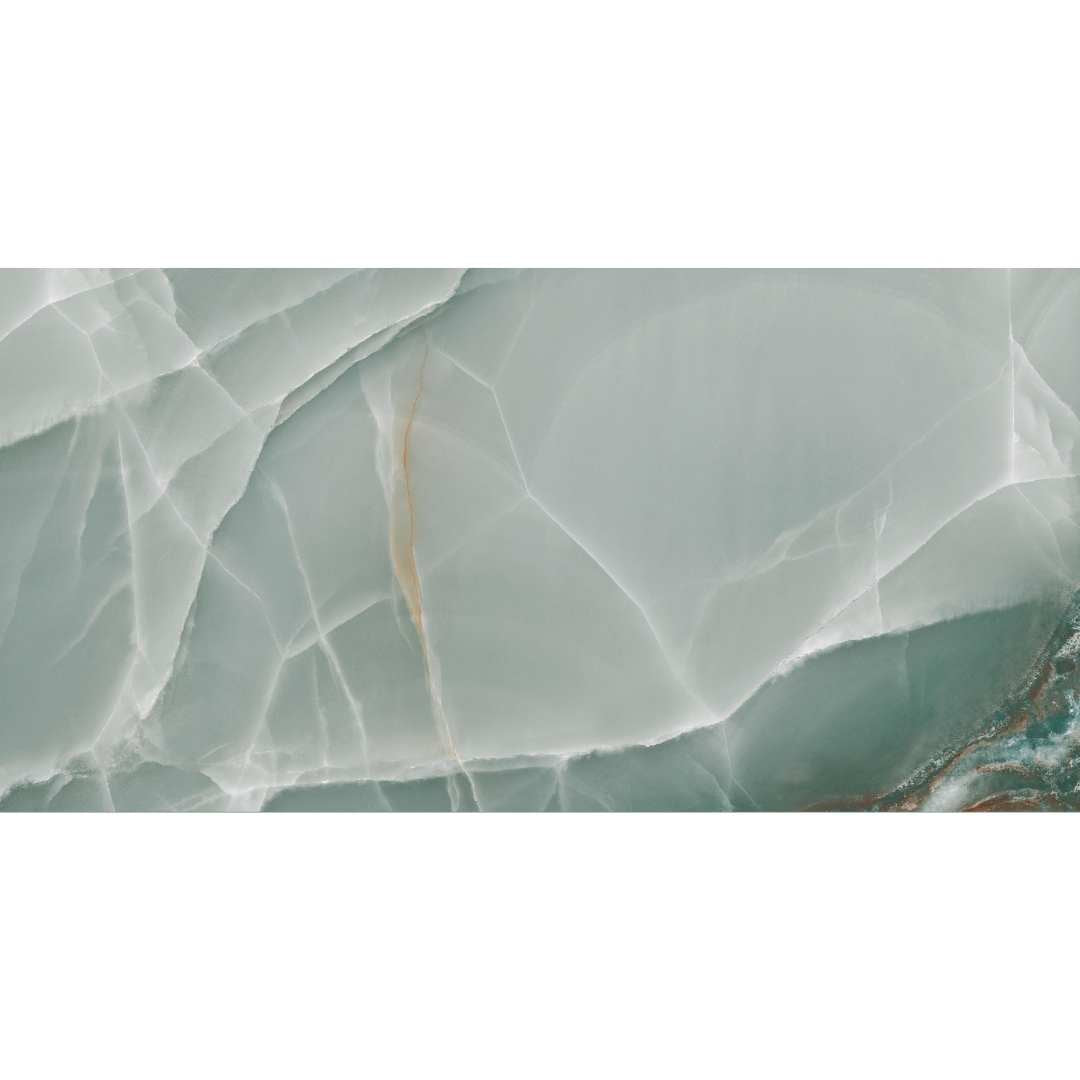 Riptide 24" x 48" Turquoise Porcelain Polished Tile
