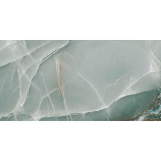 Riptide 24" x 48" Turquoise Porcelain Polished Tile