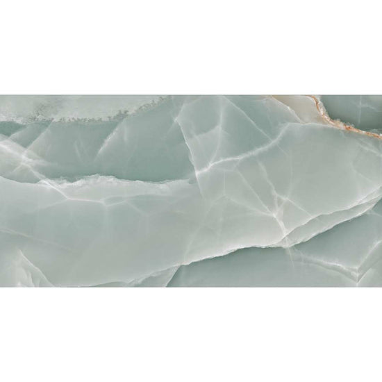 Riptide 24" x 48" Turquoise Porcelain Polished Tile