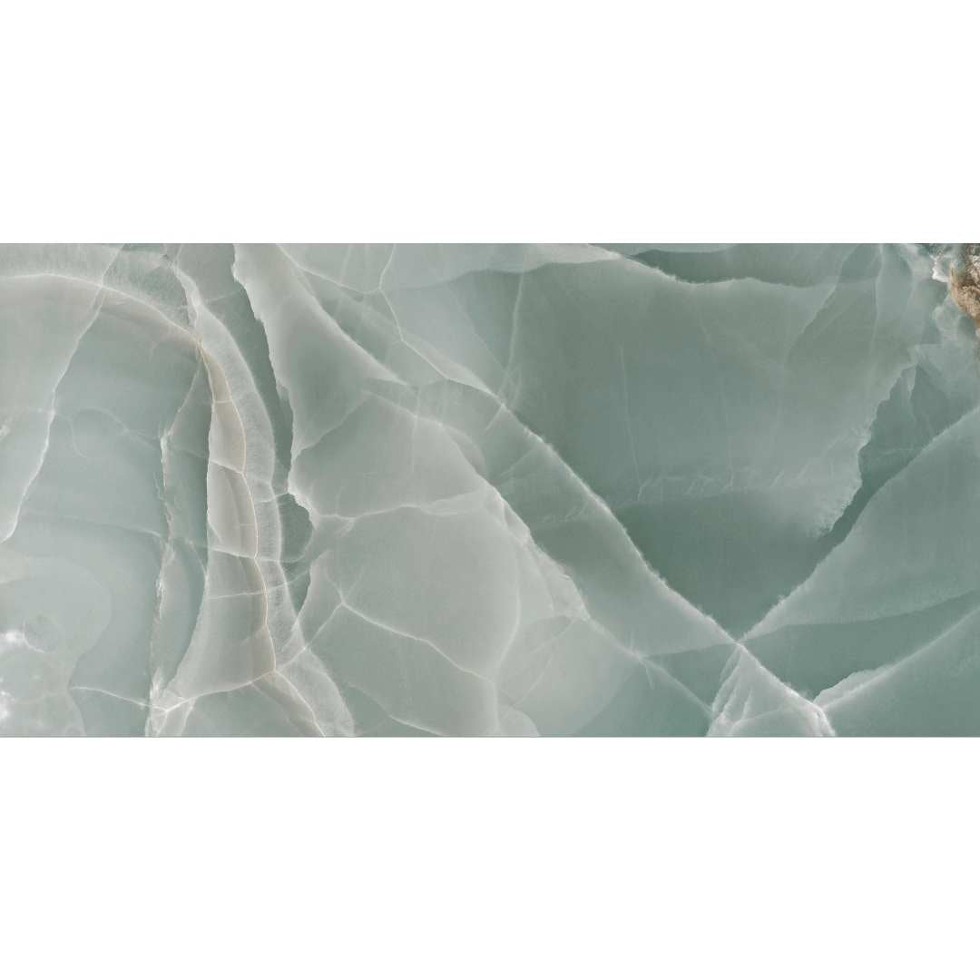 Riptide 24" x 48" Turquoise Porcelain Polished Tile