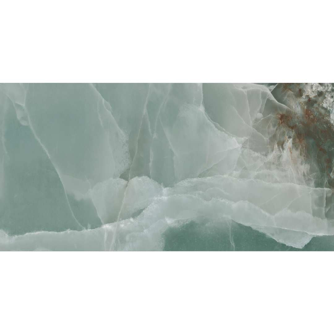 Riptide 24" x 48" Turquoise Porcelain Polished Tile