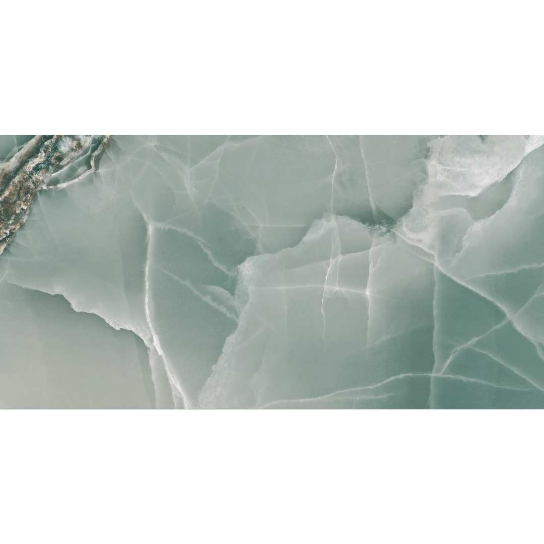 Riptide 24" x 48" Turquoise Porcelain Polished Tile