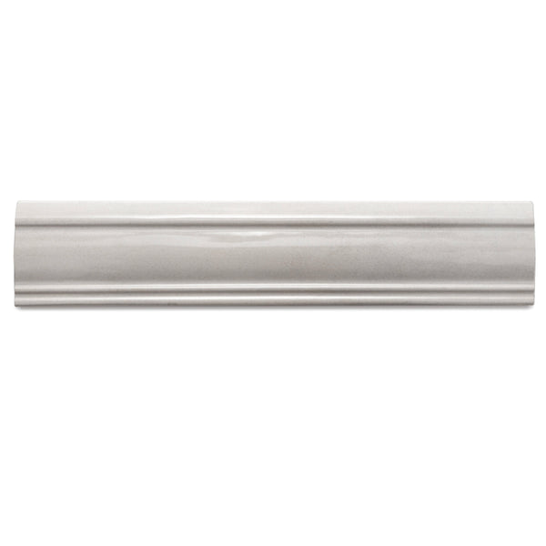 Waverly 3"x12" Dove Grey Ceramic Glossy Chair Rail