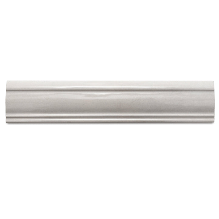 Waverly 3"x12" Dove Grey Ceramic Glossy Chair Rail