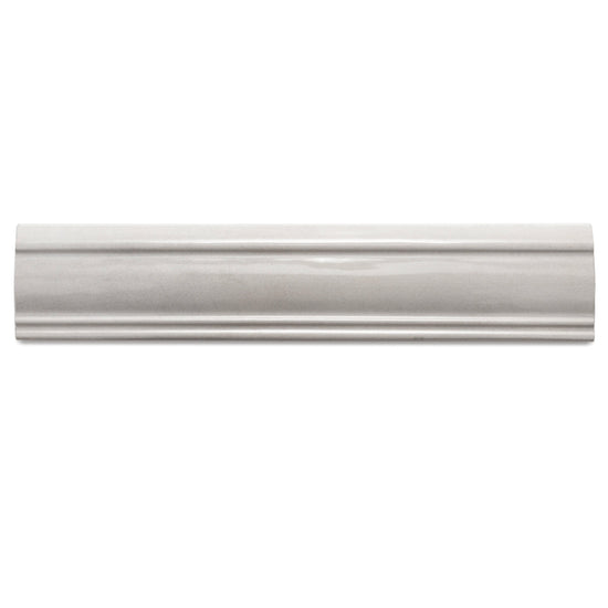 Waverly 3"x12" Dove Grey Ceramic Glossy Chair Rail