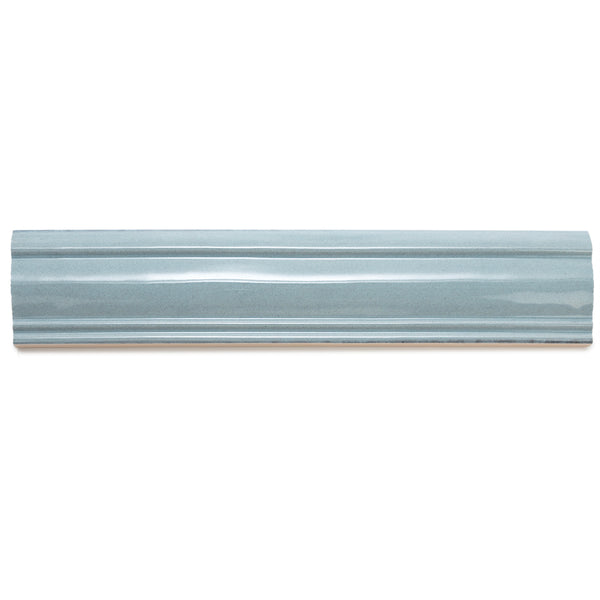 Waverly 3"x12" Ocean Ceramic Glossy Chair Rail
