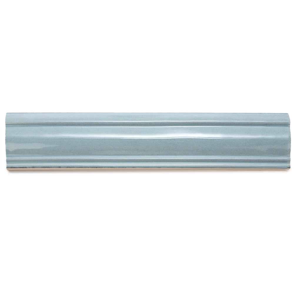Waverly 3"x12" Ocean Ceramic Glossy Chair Rail