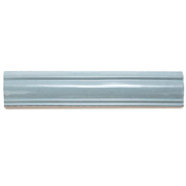 Waverly 3"x12" Ocean Ceramic Glossy Chair Rail