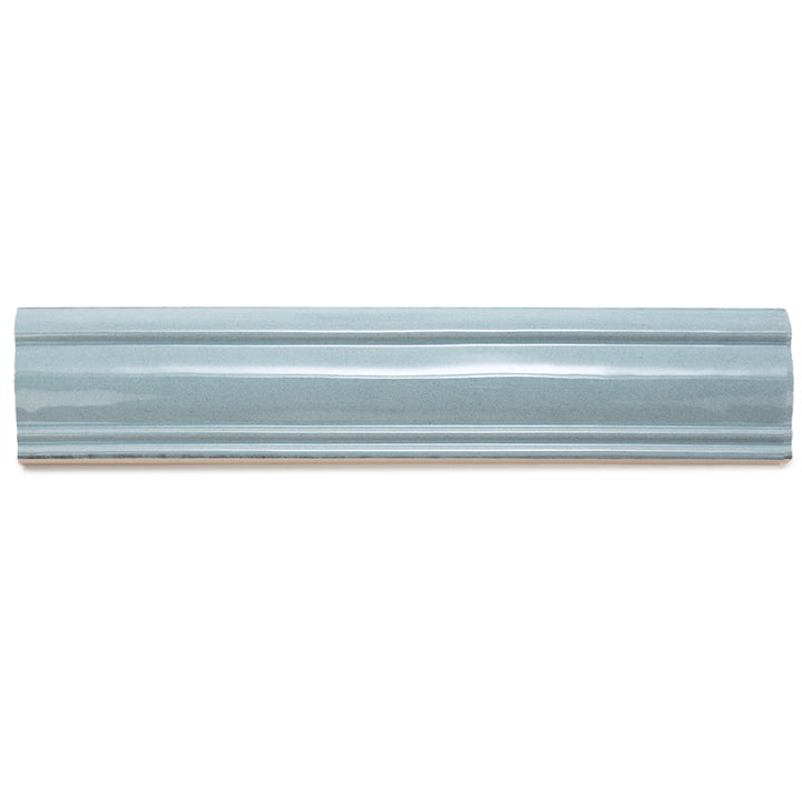 Waverly 3"x12" Ocean Ceramic Glossy Chair Rail