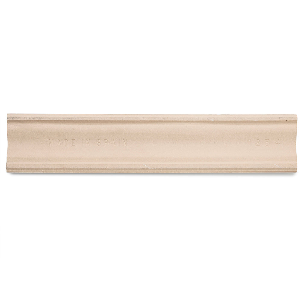 Waverly 3"x12" All White Ceramic Glossy Chair Rail