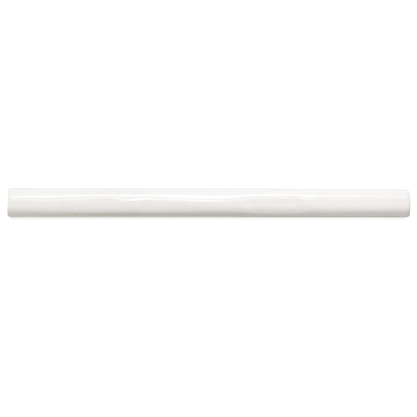 Waverly 0.8"x12" All White Ceramic Glossy Pencil