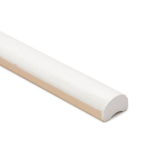 Waverly 0.8"x12" All White Ceramic Glossy Pencil