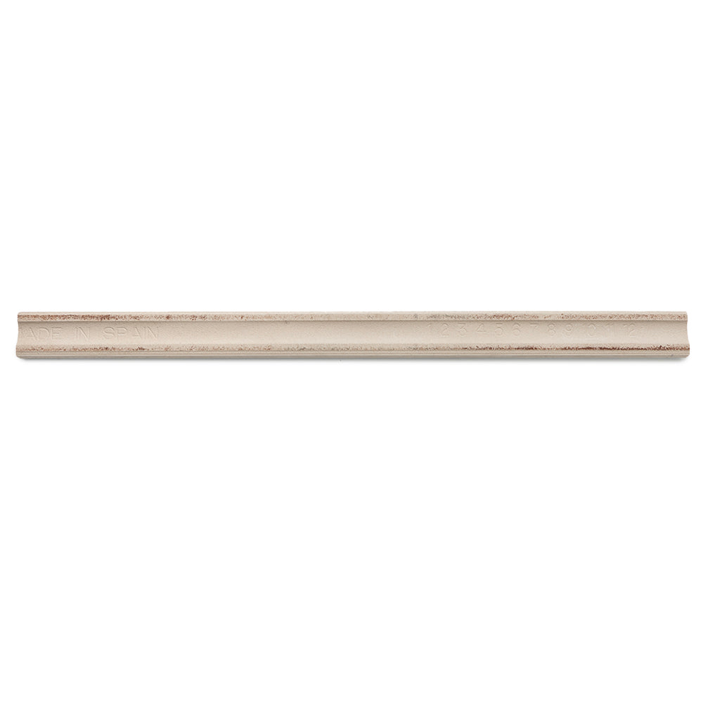 Waverly 0.8"x12" All White Ceramic Glossy Pencil