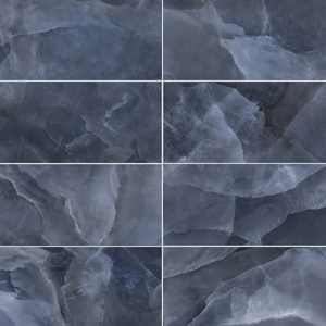 Geo Lust 12"x24" Blue Porcelain Polished Tile