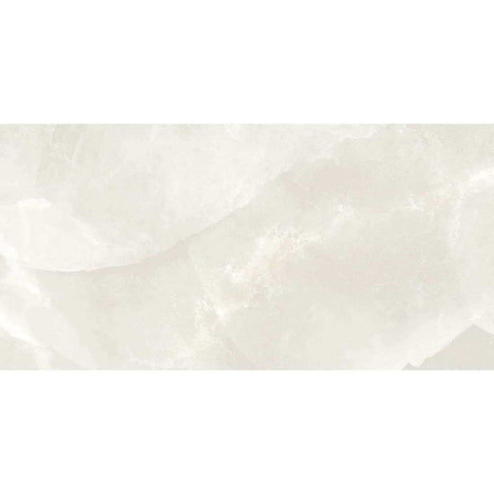 Geo Lust 12" x 24" White Porcelain Polished Tile