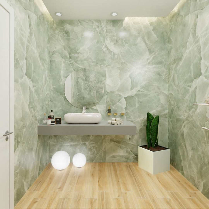 Geo Lust 24"x48" Jade Porcelain Polished