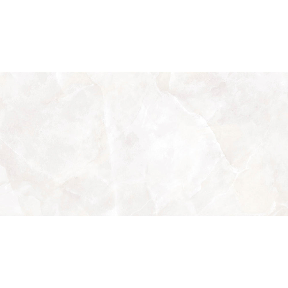 Geo Lust 24"x48" White Porcelain Polished Tile