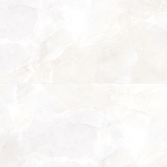 Geo Lust 24"x48" White Porcelain Polished Tile