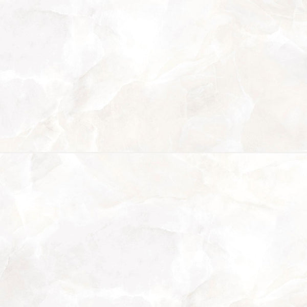 Geo Lust 24"x48" White Porcelain Polished Tile