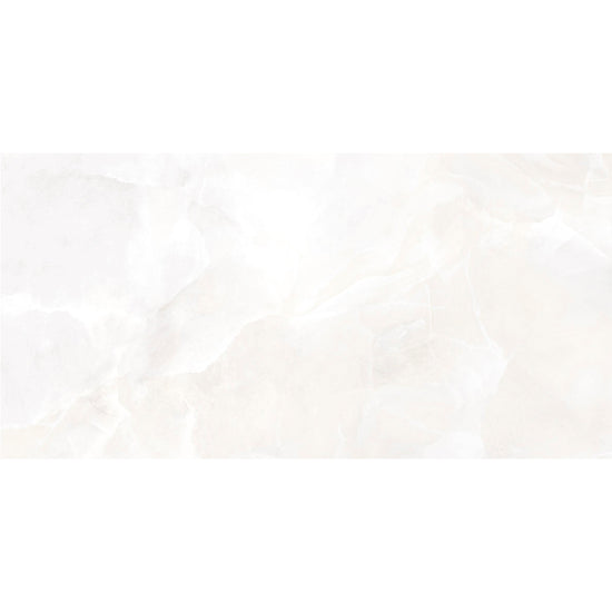 Geo Lust 24"x48" White Porcelain Polished Tile
