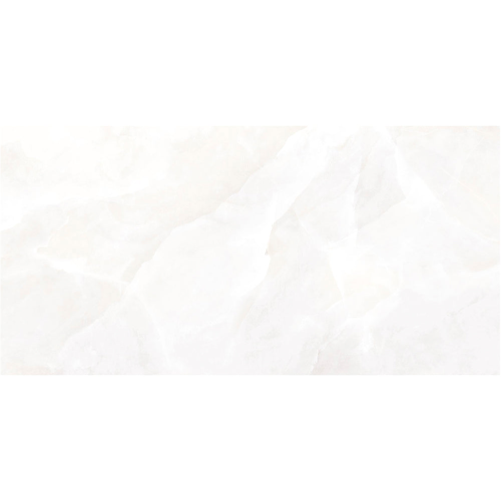 Geo Lust 24"x48" White Porcelain Polished Tile