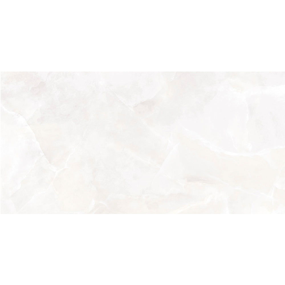 Geo Lust 24"x48" White Porcelain Polished Tile