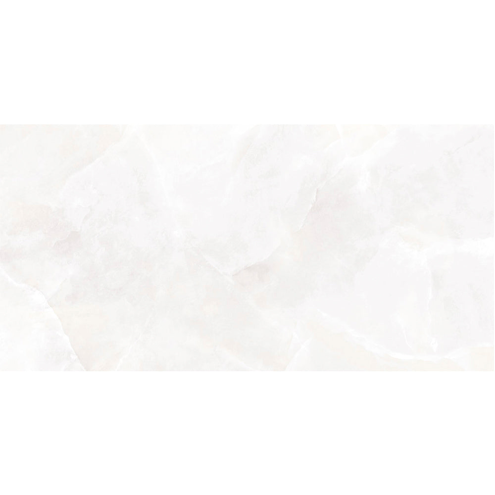 Geo Lust 24"x48" White Porcelain Polished Tile
