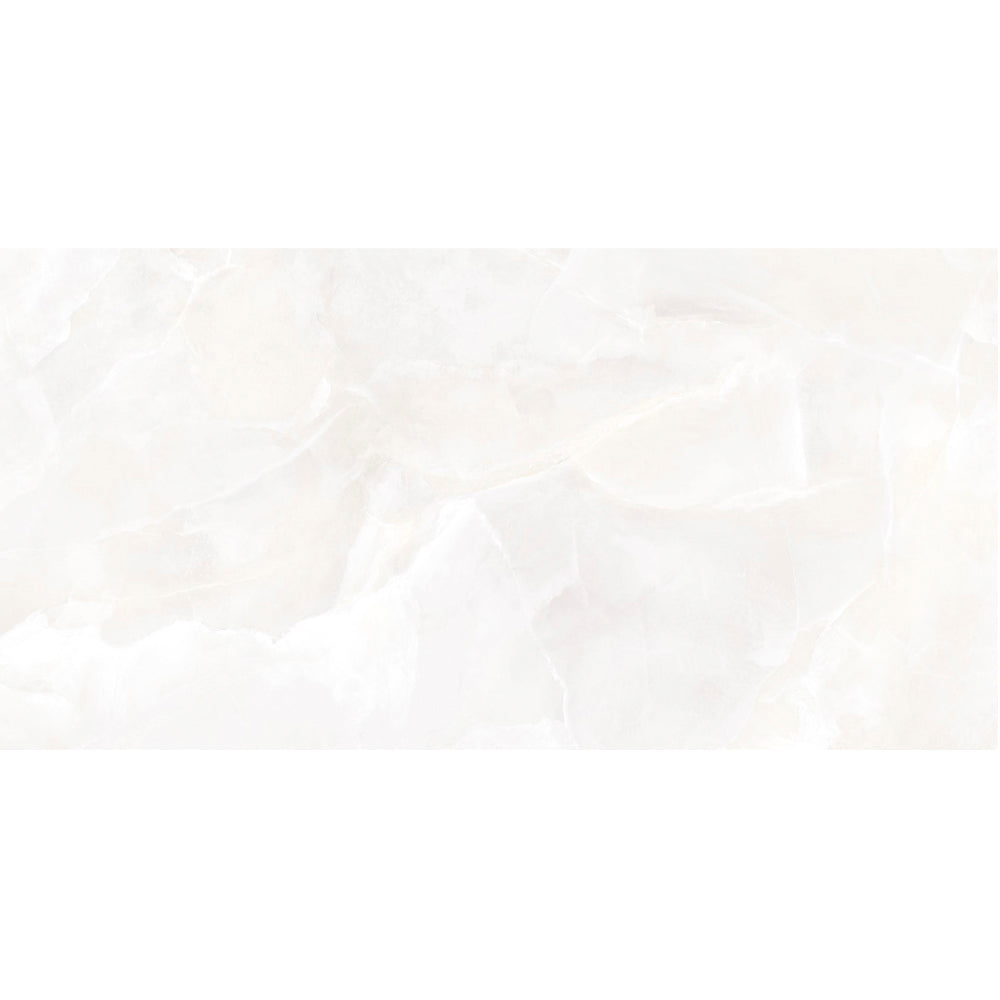 Geo Lust 24"x48" White Porcelain Polished Tile