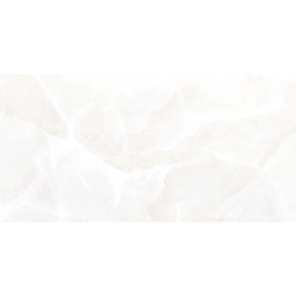 Geo Lust 24"x48" White Porcelain Polished Tile
