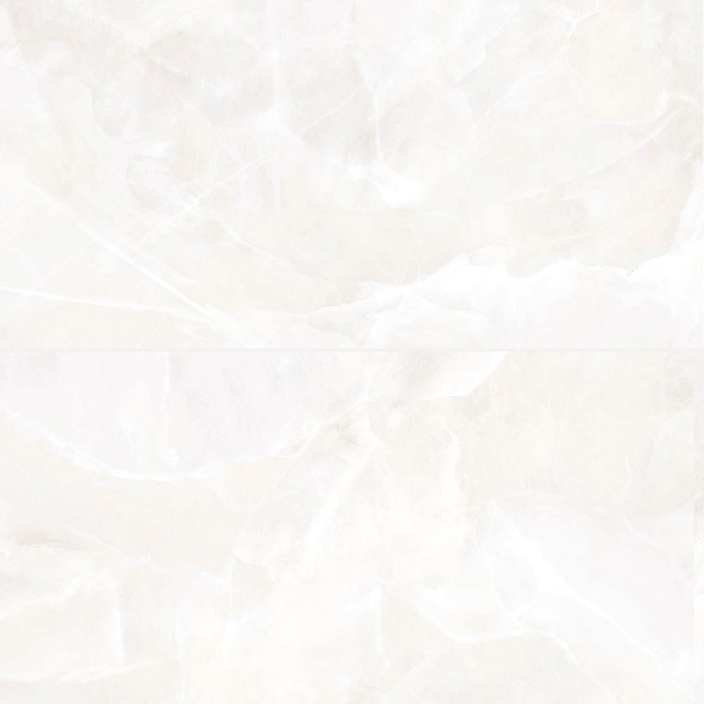 Geo Lust 24"x48" White Porcelain Matte Tile