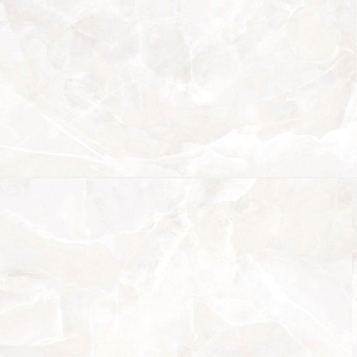 Geo Lust 24"x48" White Porcelain Matte Tile
