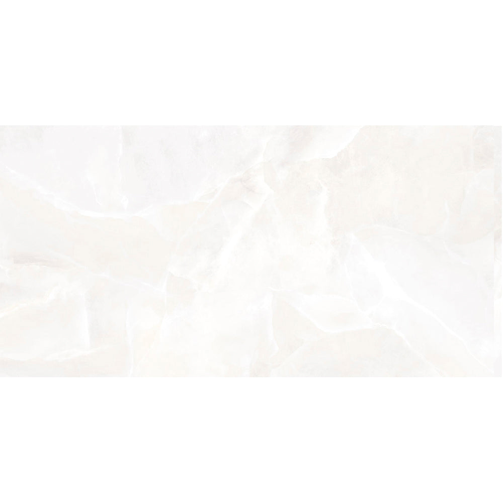Geo Lust 24"x48" White Porcelain Matte Tile