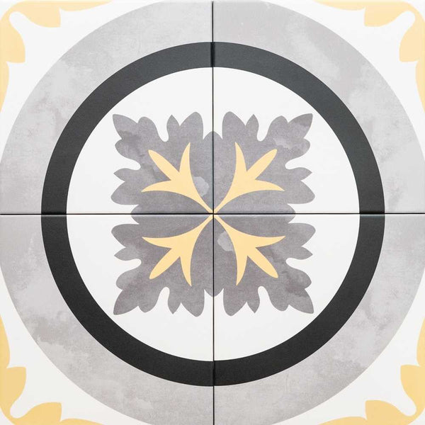 DaVinci 7.9" x 7.9" Porcelain Patterned Wall & Floor Tile