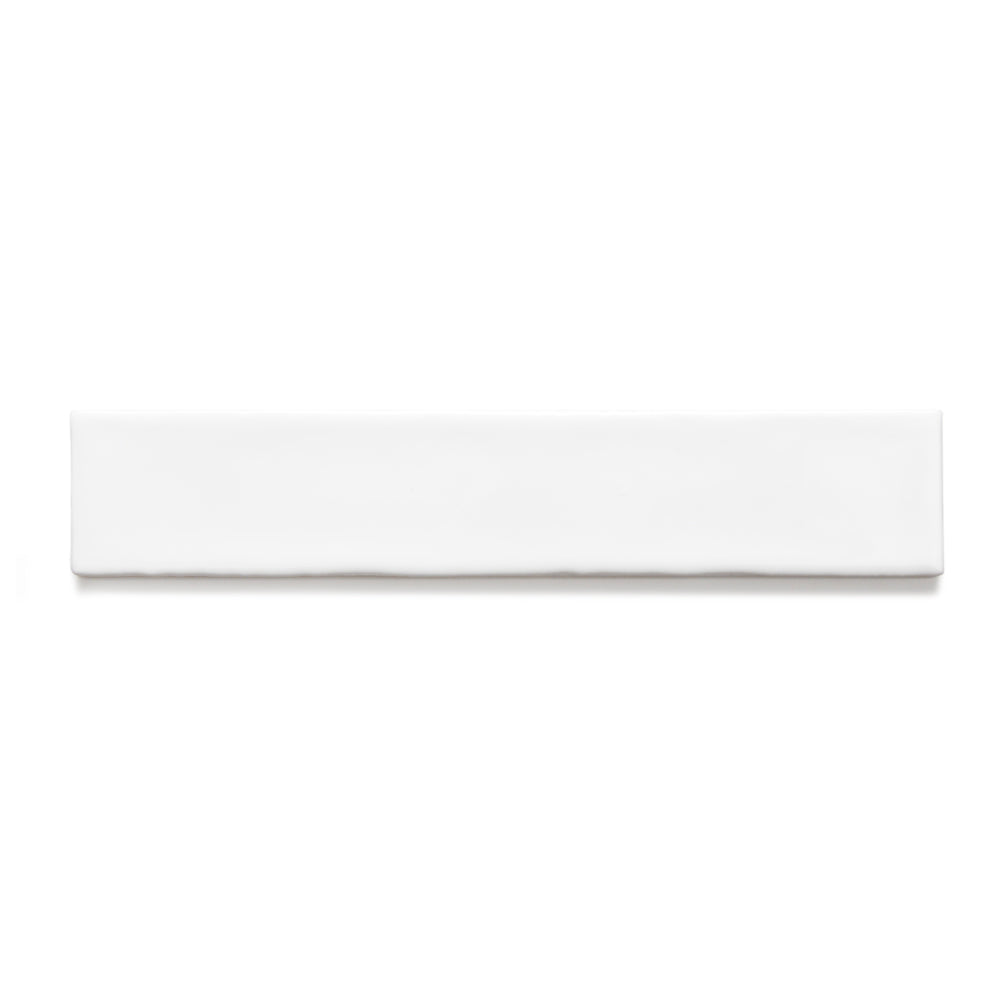 Watercolor 2"x10" Blanco Ceramic Glossy Tile