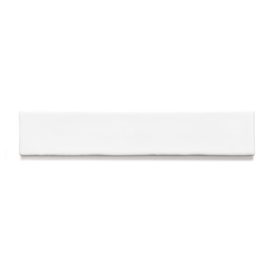 Watercolor 2"x10" Blanco Ceramic Glossy Tile