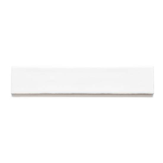 Watercolor 2"x10" Blanco Ceramic Glossy Tile