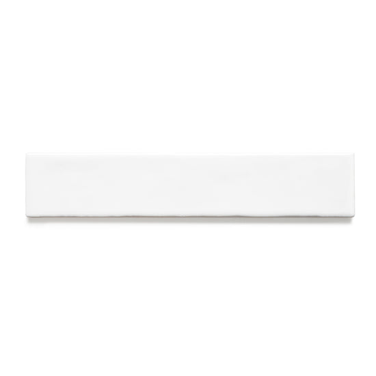 Watercolor 2"x10" Blanco Ceramic Glossy Tile