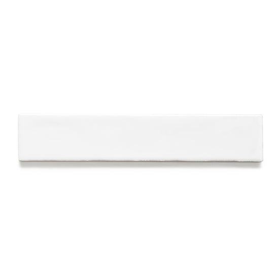 Watercolor 2"x10" Blanco Ceramic Glossy Tile