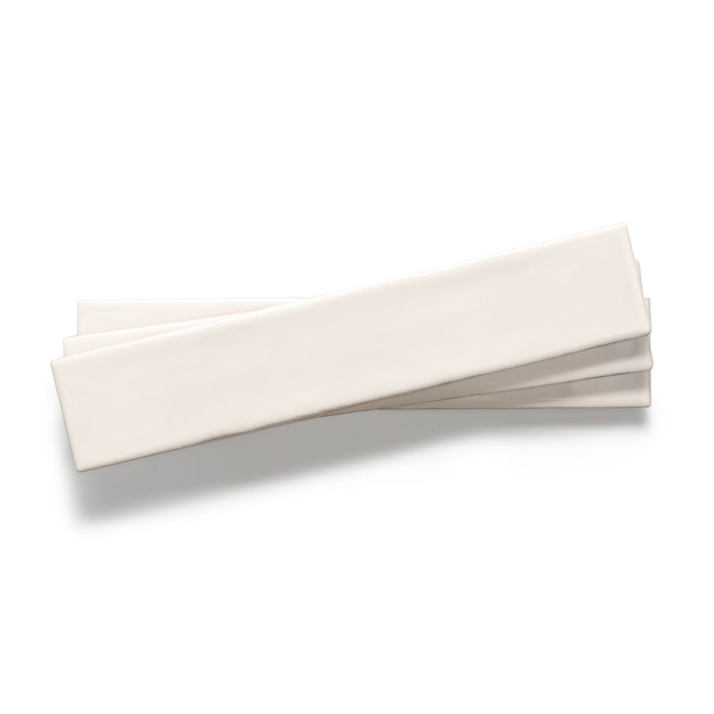 Watercolor 2"x10" Crema Ceramic Glossy Tile