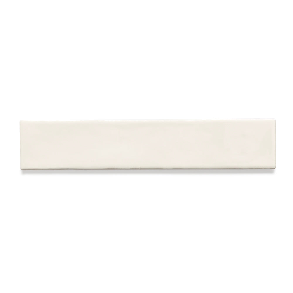 Watercolor 2"x10" Crema Ceramic Glossy Tile