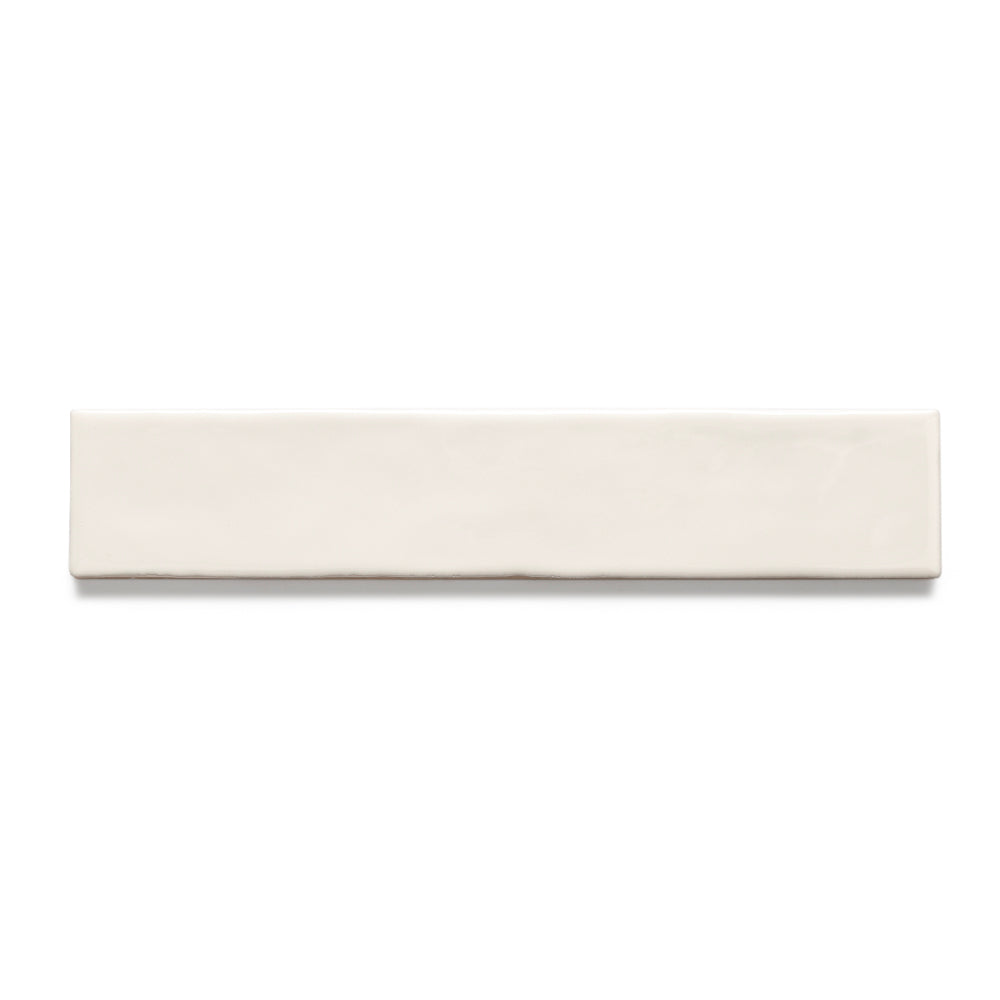 Watercolor 2"x10" Crema Ceramic Glossy Tile
