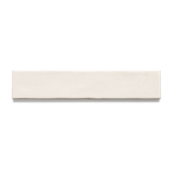 Watercolor 2"x10" Crema Ceramic Glossy Tile