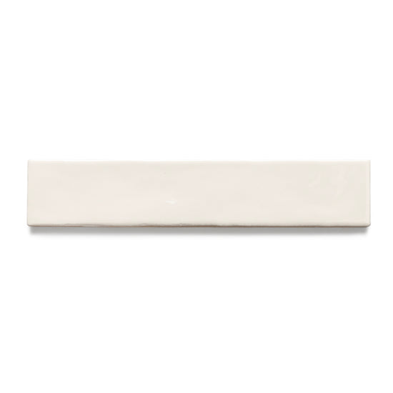 Watercolor 2"x10" Crema Ceramic Glossy Tile