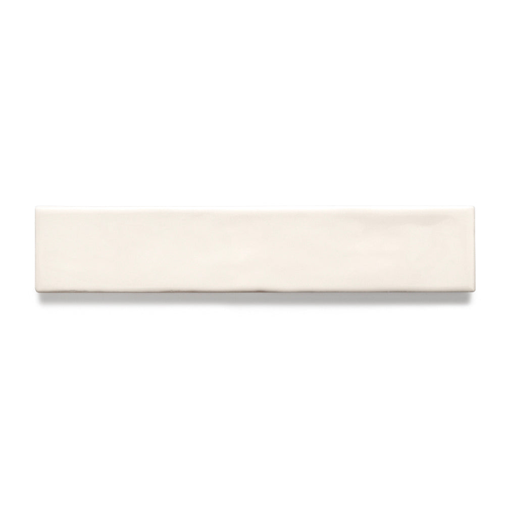 Watercolor 2"x10" Crema Ceramic Glossy Tile