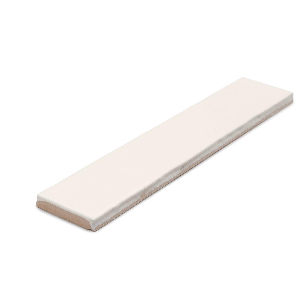Watercolor 2"x10" Crema Ceramic Glossy Tile
