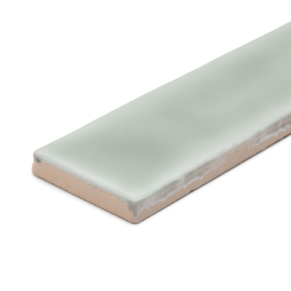 Watercolor 2"x10" Sage Ceramic Glossy Tile